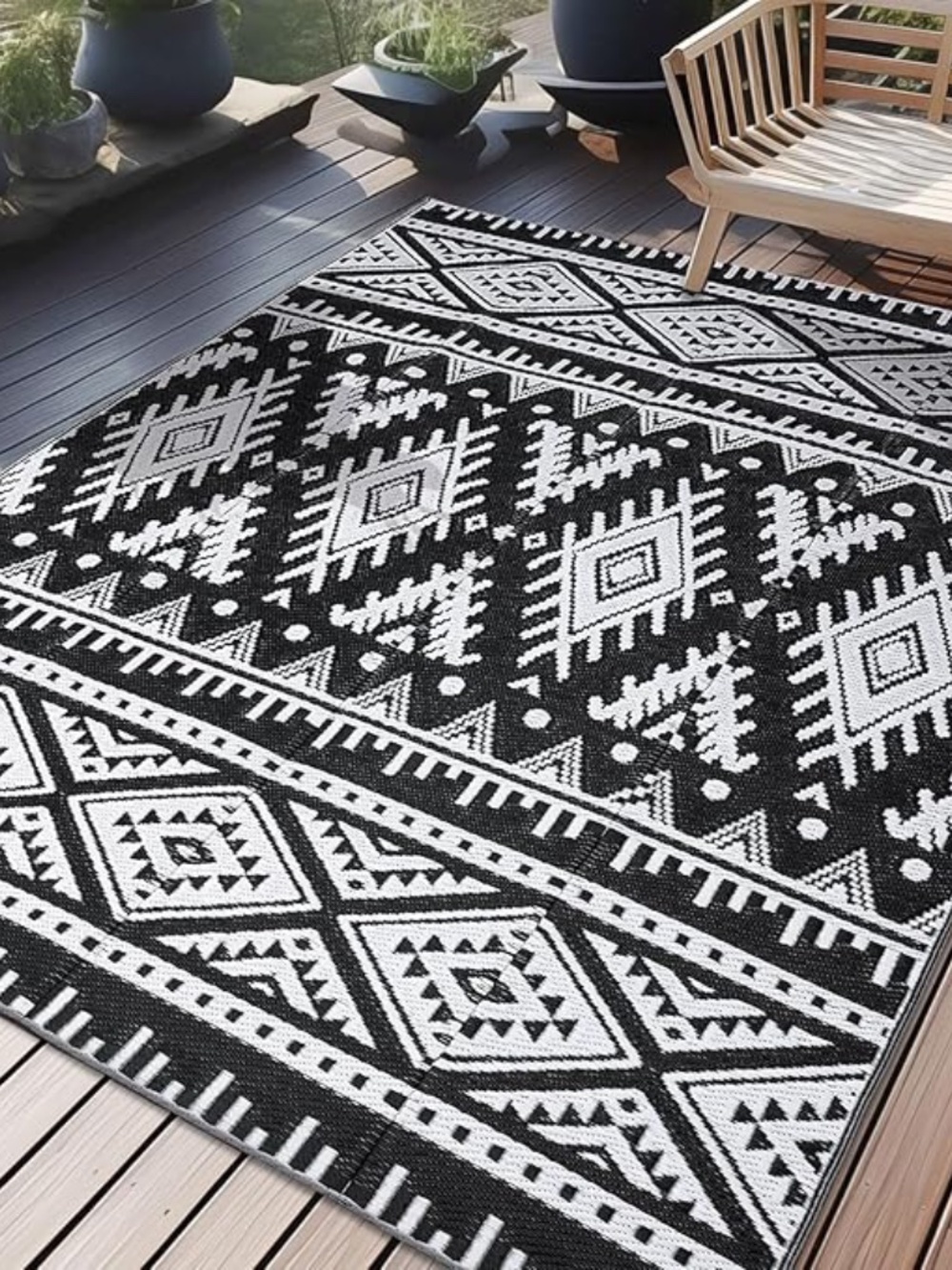 5x8 Boho Outdoor rug